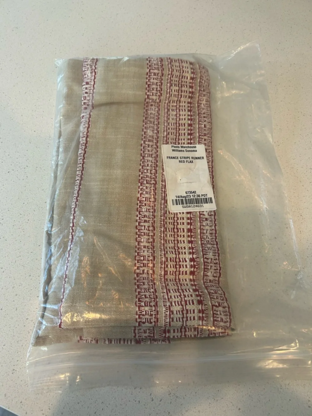 Williams & Sonoma France Stripe Table Runner